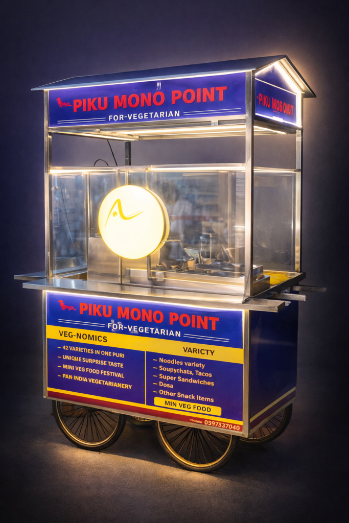 shake cart with blender setup